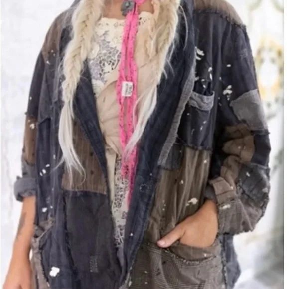 Magnolia Pearl Charlotte Shawl Collar Coat Pioneer - NWOT - Picture 8 of 11